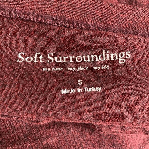 Soft Surroundings Womens Size Small Multicolor Floral Print Stretch Tunic Top - Picture 4 of 6